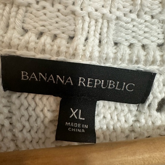 BANANA REPUBLIC LEXIA CROPPED COTTON SWEATER XL - Picture 4 of 9